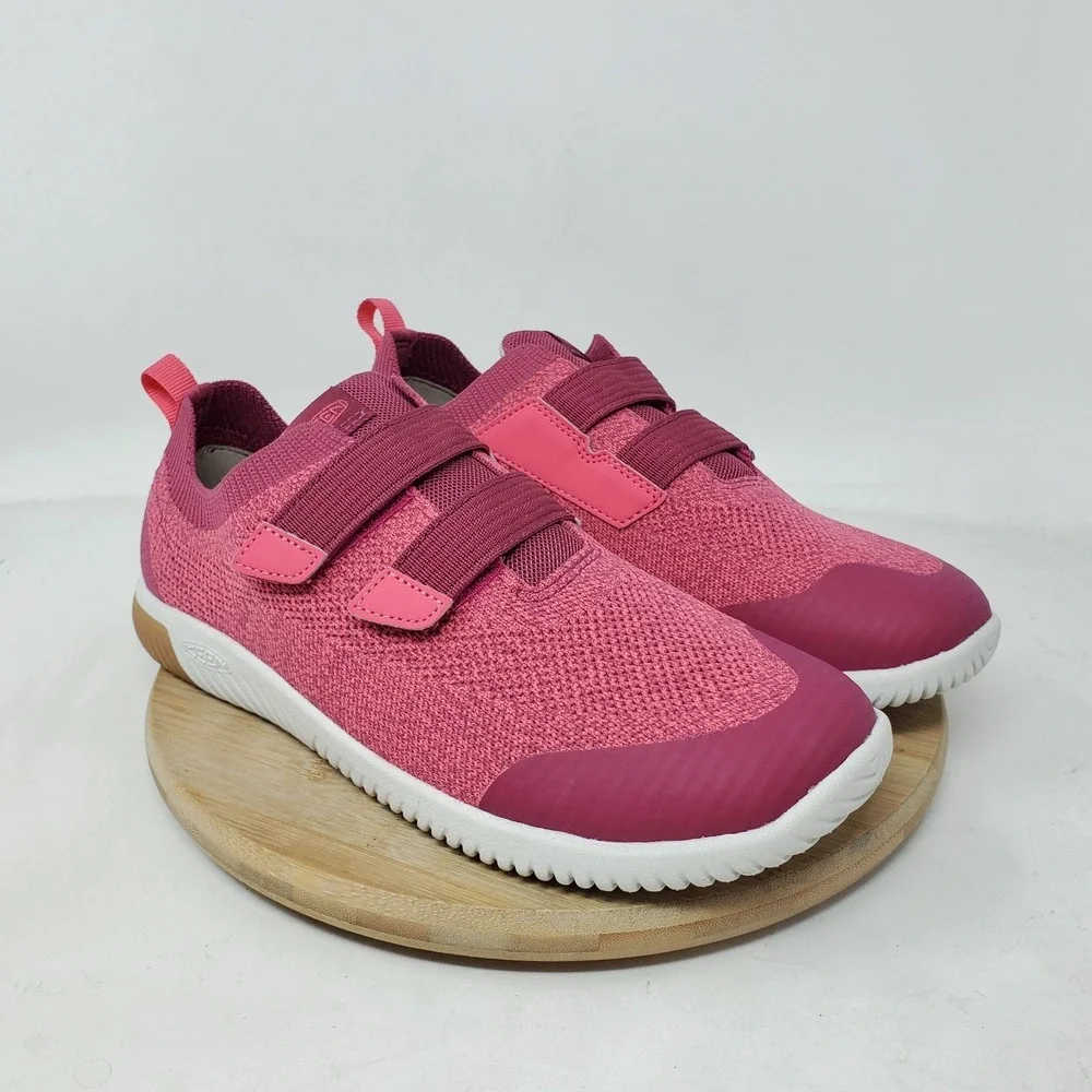 KEEN KNX Knit Shoes‎ Big Kids 6 Pink Low Lightweight Double Straps Girls Boys